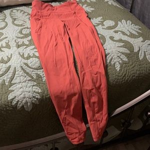 Pink lululemon yoga pants